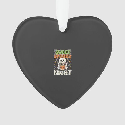 Halloween Snoep Spoken Nacht Ornament (voorkant)