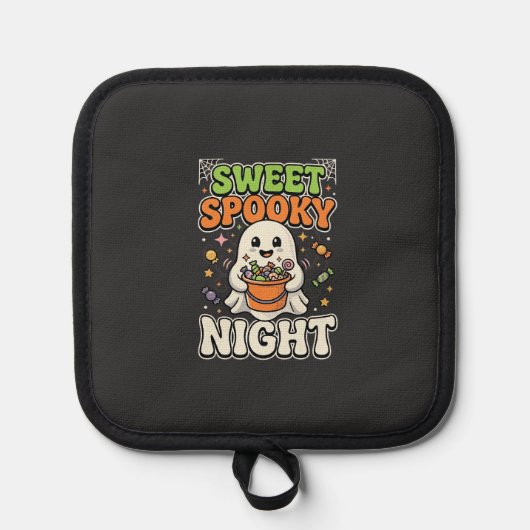 Halloween Snoep Spoken Nacht Pannenlap (Voorkant)