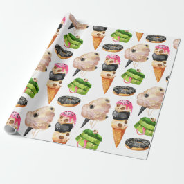 Halloween Snoep Sweets Decorting Wrapping Paper Cadeaupapier