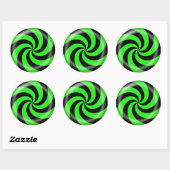 Halloween Snoep Swirl Sticker (Vel)