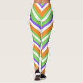 Halloween Snoep Swirl Witte Leggings (Achterkant)