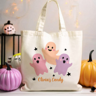 Halloween Snoep Trick or treat gepersonaliseerd me Tote Bag