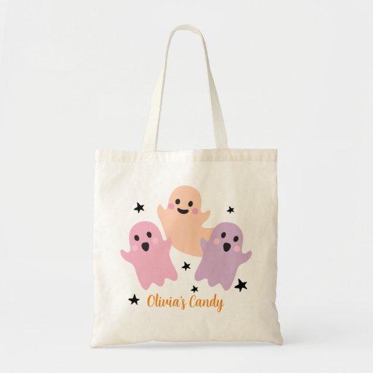 Halloween Snoep Trick or treat gepersonaliseerd me Tote Bag (Voorkant)