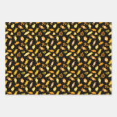 Halloween Snoep Trio Gift Wrap Inpakpapier Vel (Voorkant)