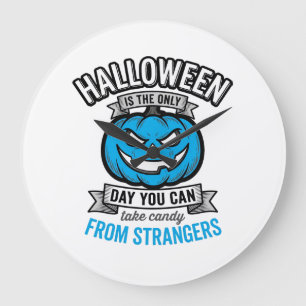 Halloween Snoep Van Vreemden Vintage Pompoen Ontwe Grote Klok