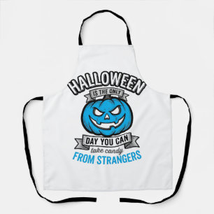 Halloween Snoep Van Vreemden Vintage Pompoen Ontwe Schort