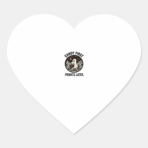 Halloween Snoep Verschrikkingen Nacht Hart Sticker