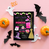 Halloween Snoep Witch Birthday Uitnodiging