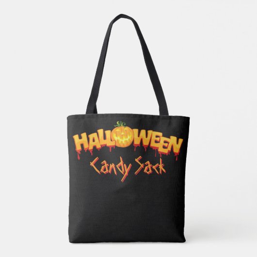 Halloween Snoep zak Tote Bag (Achterkant)