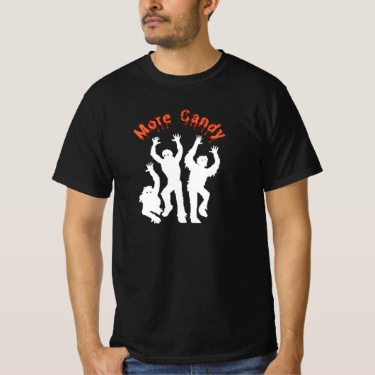 Halloween Snoep Zombies T-shirt (Voorkant)