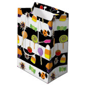 Halloween snoepgoed feestcadeauttas medium cadeauzakje (Achterkant Gekanteld)