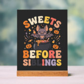 Halloween Snoepgoed Sibling Swap Acryl Bord (Neutraal)