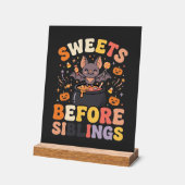 Halloween Snoepgoed Sibling Swap Acryl Bord (Hoek)