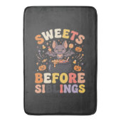 Halloween Snoepgoed Sibling Swap Badmat (Voorkant Verticaal)