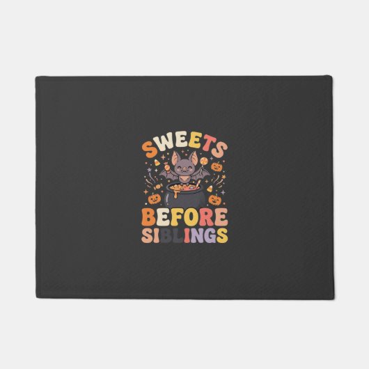 Halloween Snoepgoed Sibling Swap Deurmat (Voorkant)