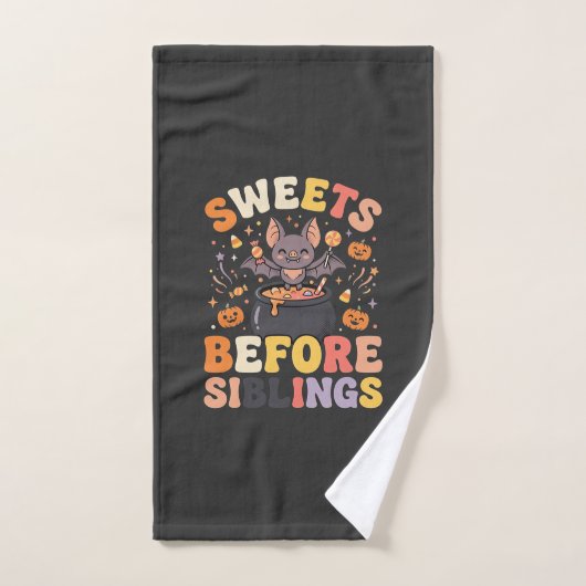 Halloween Snoepgoed Sibling Swap Handdoek (Handdoek)