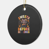 Halloween Snoepgoed Sibling Swap Keramisch Ornament (Links)