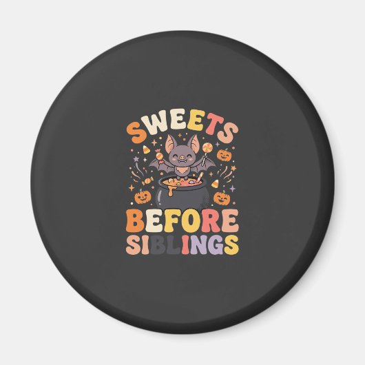 Halloween Snoepgoed Sibling Swap Magneet (Voorkant)