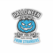 Halloween Snoepgoed Van Vreemden Vintage Pompoen D Sticker (Voorkant)