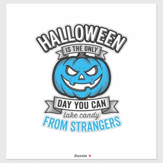Halloween Snoepgoed Van Vreemden Vintage Pompoen D Sticker (Vel)
