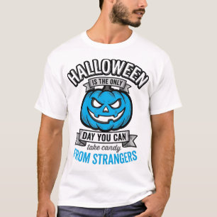 Halloween Snoepgoed Van Vreemden Vintage Pompoen D T-shirt
