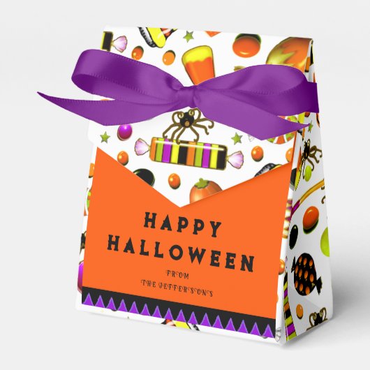 Halloween Snoepgunstendoos Bedankdoosjes (Voorkant Zijde)