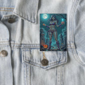 Halloween Snoepje of Zombie Vriendin met Hersenbre Button (Insitu)
