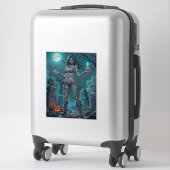 Halloween Snoepje of Zombie Vriendin met Hersens Sticker (Koffer)