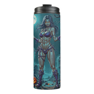 Halloween Snoepje of Zombie Vriendin met Hersens Thermosbeker