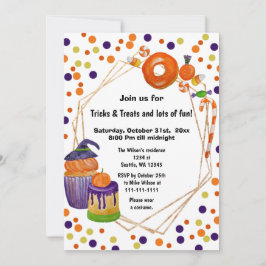 Halloween Snoepjes and Trees Halloween Kaart