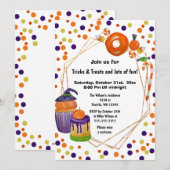 Halloween Snoepjes and Trees Halloween Kaart (Voorkant / Achterkant)