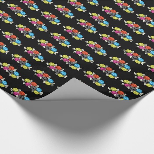 Halloween Snoepjes Cadeaupapier (Hoek)