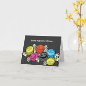 Halloween Snoepjes Wenskaarten Kaart (Gele Bloem)