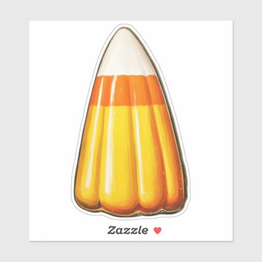 Halloween snoepmaïs sticker (Vel)