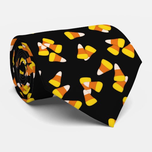 Halloween snoepmaïspatroon stropdas (Opgerold)