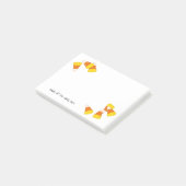 Halloween snoepmaïsstukken post-it® notes (Schuin)