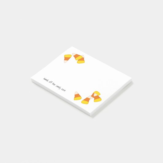 Halloween snoepmaïsstukken post-it® notes (Schuin)