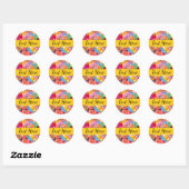 Halloween snoeppatroon ronde sticker (Vel)