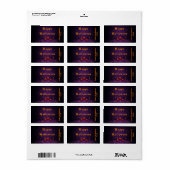 Halloween snoepzak label (Full Sheet)