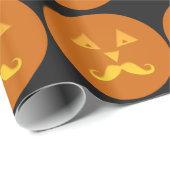 Halloween snor pompoen inpakpapier (Rol Hoek)