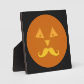Halloween snor pompoen plaque fotoplaat (Voorkant)