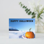 Halloween Snow Briefkaart (Staand voorkant)