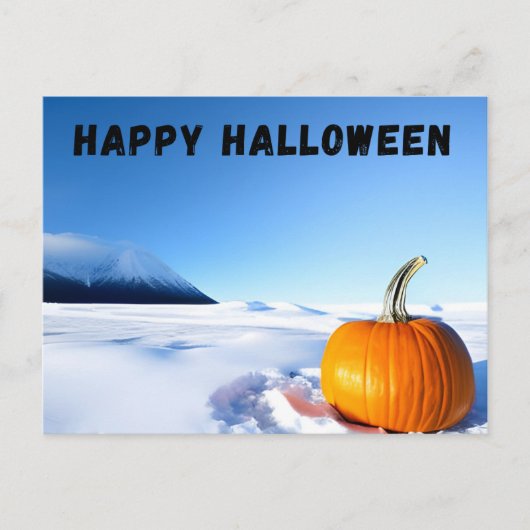 Halloween Snow Briefkaart (Voorkant)