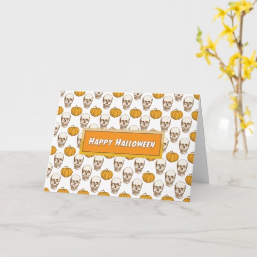 Halloween Sobriety Jubileum Kaart (Gele Bloem)