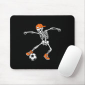 Halloween Soccer Skeleton Football Trick Or Treat  Muismat (Met muis)