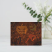 Halloween Sodd op Eerie Achtergrond Briefkaart (Staand voorkant)