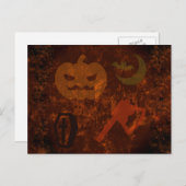 Halloween Sodd op Eerie Achtergrond Briefkaart (Voorkant / Achterkant)