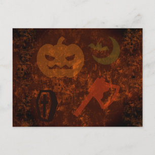 Halloween Sodd op Eerie Achtergrond Briefkaart