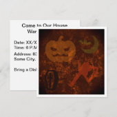 Halloween Sodd op Eerie Achtergrond Kaart (Voorkant / Achterkant)