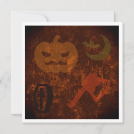 Halloween Sodd op Eerie Achtergrond Kaart